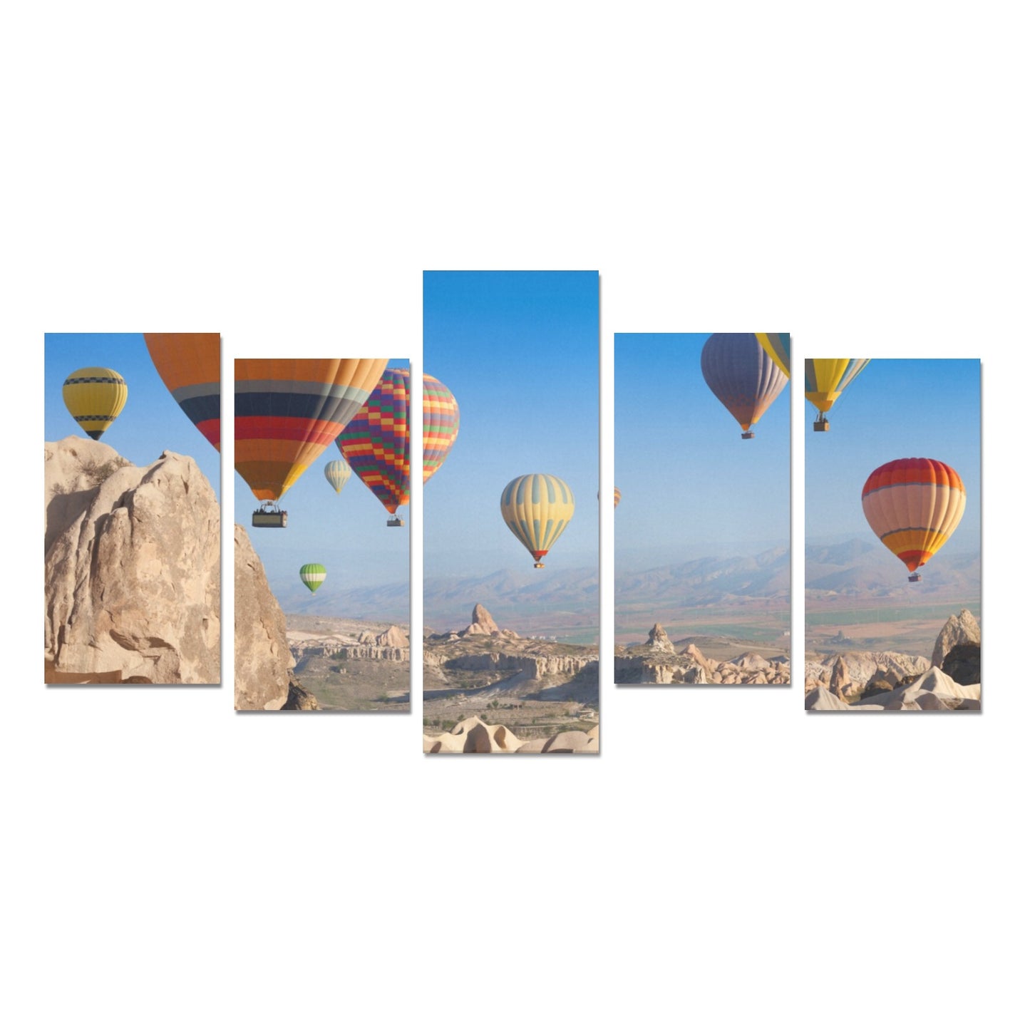 Canvas Wall Art Prints (No Frame) 5-Pieces/Set E