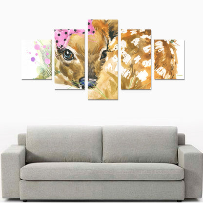 Canvas Wall Art Prints (No Frame) 5-Pieces/Set B