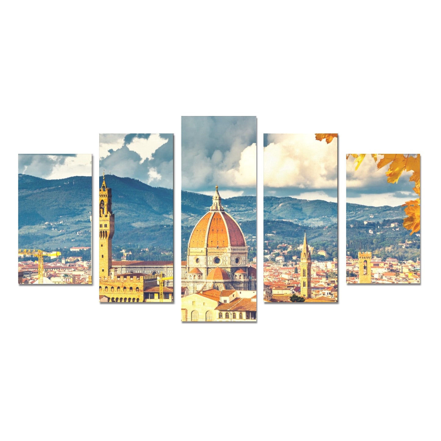 Canvas Wall Art Prints (No Frame) 5-Pieces/Set A