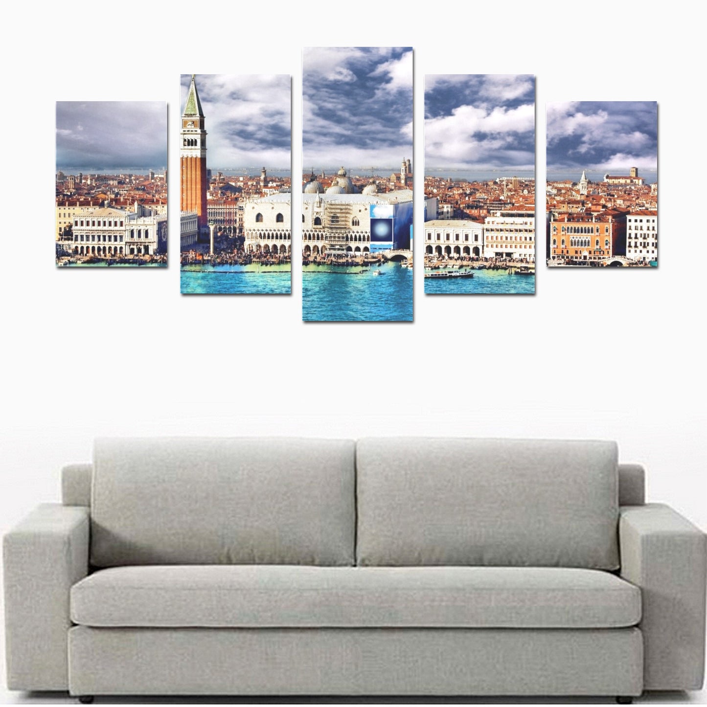 Canvas Wall Art Prints (No Frame) 5-Pieces/Set D