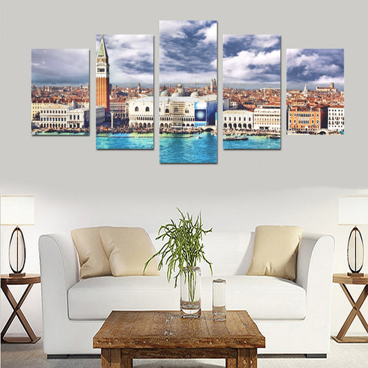 Canvas Wall Art Prints (No Frame) 5-Pieces/Set D