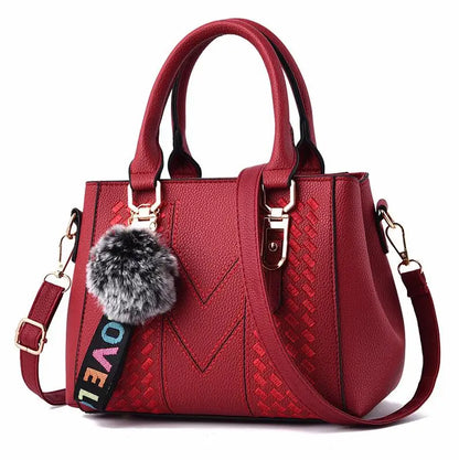 Women's Leather Handbags, Embroidered Hand Bag