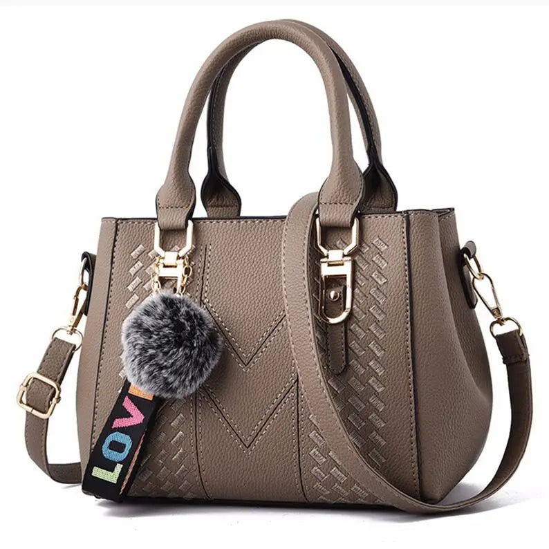 Women's Leather Handbags, Embroidered Hand Bag