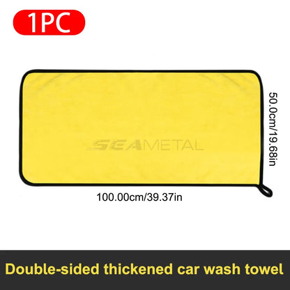 SEAMETAL High-end Microfiber Towel Car Wash Towel Detailing Cleaning Cloth Car Wash Drying Towel Car Absorbent Cleaning Products