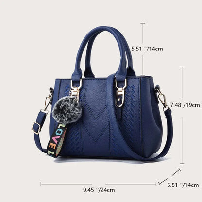 Women's Leather Handbags, Embroidered Hand Bag