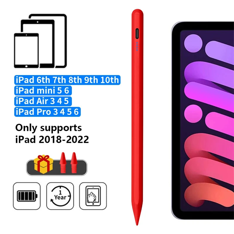 #For Apple Pencil 2 1 Palm Rejection Power Display iPad Accessories iPad 2022 2021 2020 2019 2018 Pro 11 12.9 Air Mini Stylus Pe