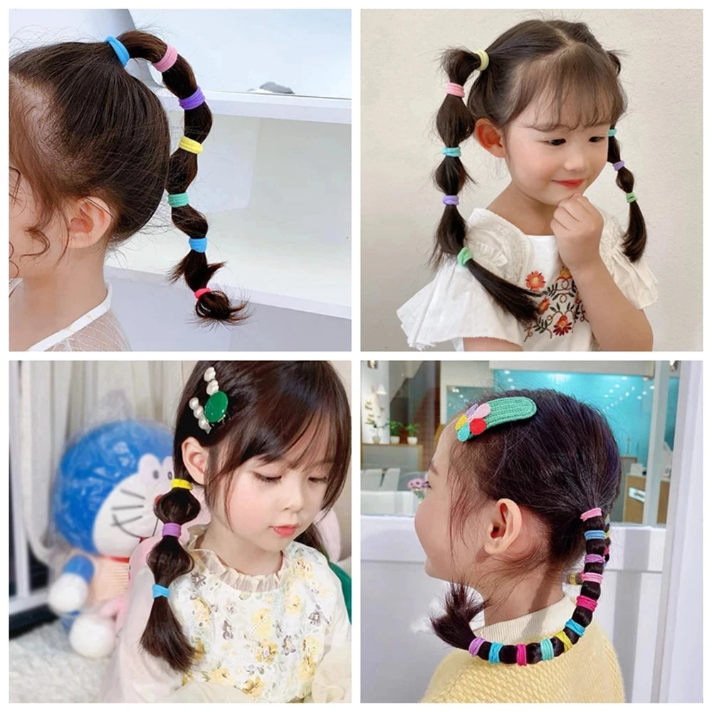 20/50pcsKids elastic hair bands scrunchie accessories set