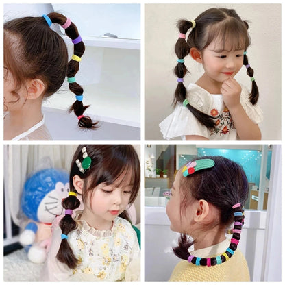 20/50pcsKids elastic hair bands scrunchie accessories set
